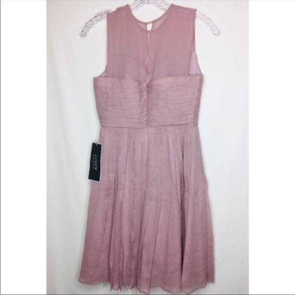 NWT J. Crew Clara lilac silk dress 2 2P petite - Picture 5 of 7